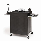Flat Panel Cart with Locking Cabinet