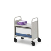 Contemporary Flat Shelf Booktruck