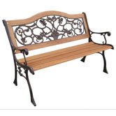 Birmingham Wood and Cast Iron Park Bench