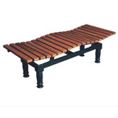 Wavy Wooden Bench