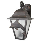Americana Dolphin Series 24.5" Wall Lantern