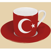 2-tlg. Espresso-Tassen Set "T&uuml;rkei" aus Porzellan