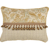 St. Lucia Pillow with Cord and Ball Trim