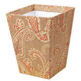 Alamosa Wastepaper Basket with Vinyl Liner
