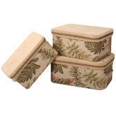 Woodland Storage Box with Handles and Braid and Cord (Set of 3)