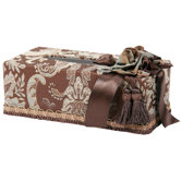 Vellore Romance Rectangular Tissue Box with Bouquet Trim