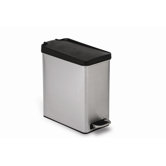 10 Litres Profile Pedal Bin in Brushed Stainless Steel