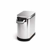 25 Litres Pet Food Storage Bin in Brushed Stainless Steel