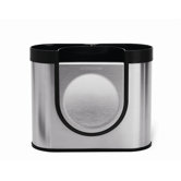 Utensil Holder in Brushed Stainless Steel