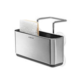 Slim Sink Caddy in Brushed Stainless Steel