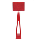 Shangrilla Wooden Floor Lamp in Red