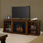 Hawthorne 75" TV Stand with Electric Fireplace