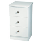 Kingston 3 Drawer Bedside Table