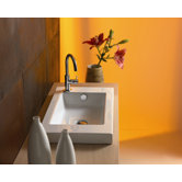 Serie 35 Ceramic Bathroom Sink with Overflow