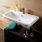 Electra Ceramic Bathroom Sink with Overflow
