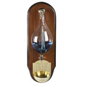Weather Glass with French Finish Wood Wall Plaque