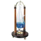 Tabletop Weather Glass with Wood Bracket