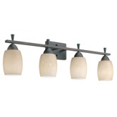 Ferros Four Light Vanity in Antique Bronze