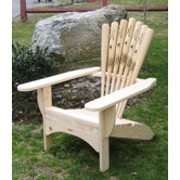 Base Ball Bat Adirondack Chair and Ottoman