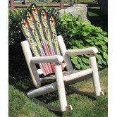 Ski Adirondack Log Rocker