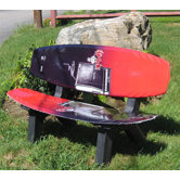 Wake Board Recycled Plastic Garden Bench