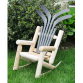 Children's Hockey Adirondack Log Chair