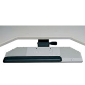 Diagonal Big Keyboard Tray and Mouse Platform with Single Adjustable Arm