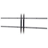 Universal Fixed for Multiple Flat-Panel Display Dual-Pole Mount