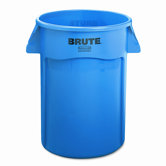 Brute Vented Trash Receptacle, Round, 44 Gal