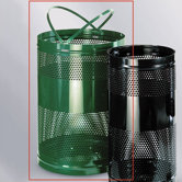 Howard Towne 63 Gal. Perforated Steel Free Standing Receptacle