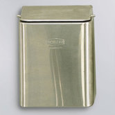 Sanitary Napkin Wall Mount Receptacle w/ Drop Bottom