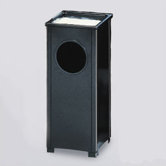 Howard Standard Black Small Sand Top Ash/Trash Receptacle