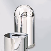 Metallic Designer 12 Gal. Small Round Top Waste Receptacle