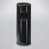 Black Steel Ash/Trash Receptacle