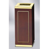 Designer Line Natural Wood Open Top Receptacle