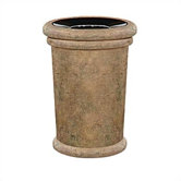 Milan 37 Gallon Tapered Receptacle with Urn