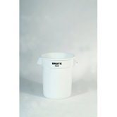 Brute Refuse Container, Round, Plastic, 20 Gallon