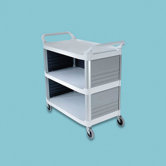 Xtra Utility Cart with 3 Shelves in Off-White