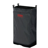 Heavy-Duty Fabric Cleaning Cart Bag in Black