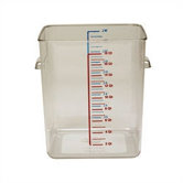 Polycarbonate Square Storage Container (12 U.S. qt.)
