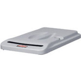 Slim Jim Slotted Document Container Lid in Light Gray