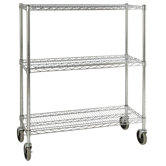 48.3" H x 38" W x 14" D Mobile Rack in Chrome