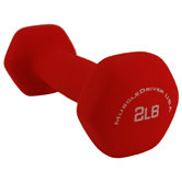 Neoprene Coated Hex Dumbbells in Red (Set of 2)