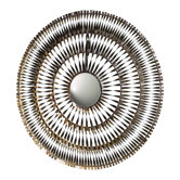 Spiral Mirror in Silver and Gold