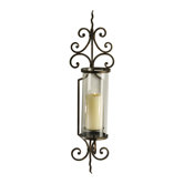Iron and Glass Pavillion Wall Sconce