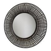 Jasper Mirror with Verde Accents in Rustic Iron