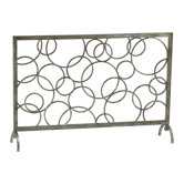 Circle Iron Fireplace Screen