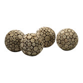 Large Wood Slice Sphere in Birchwood