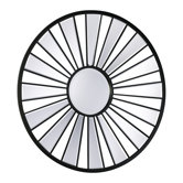 Segment Round Mirror in Old World