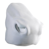 Cow Snout Wall Art in White